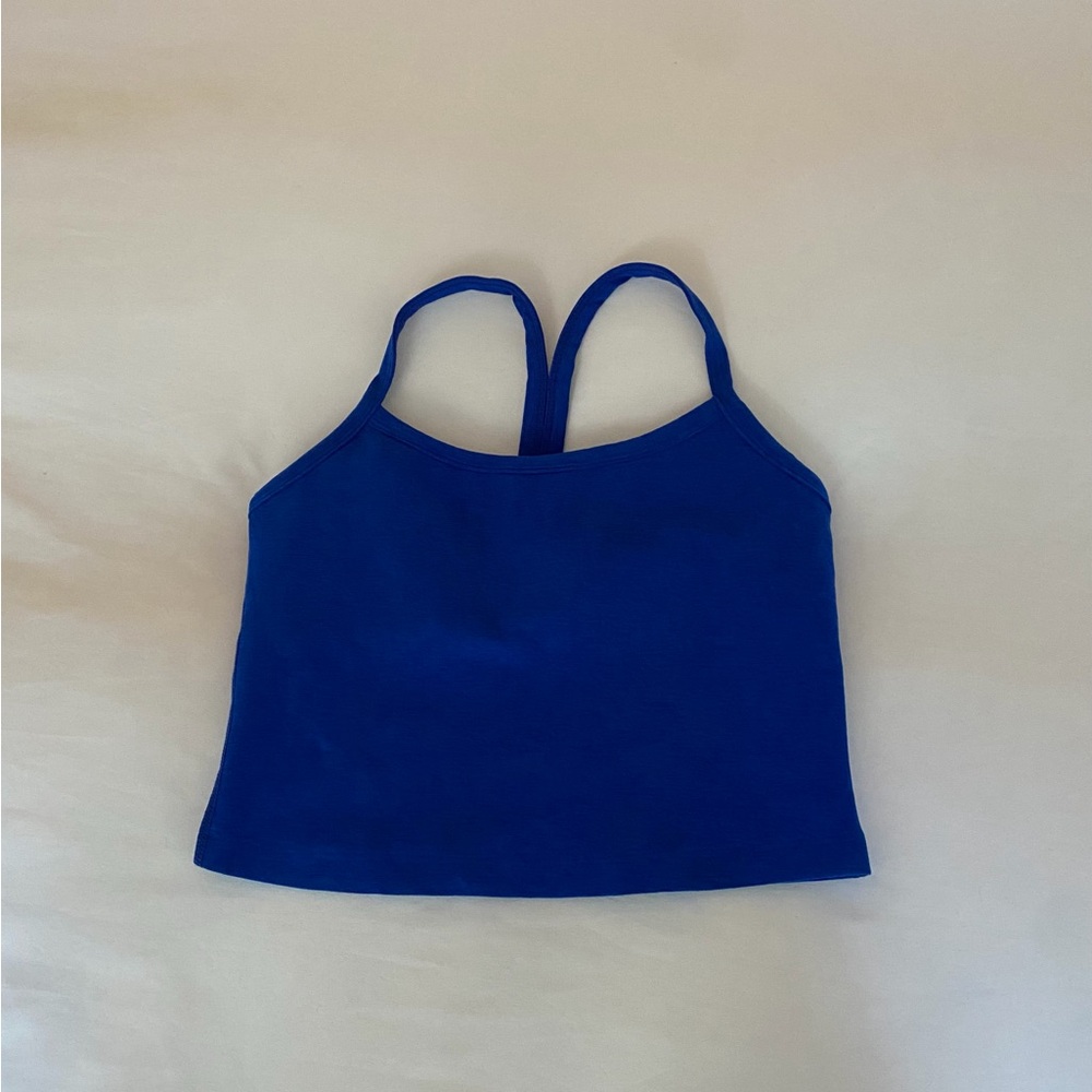 Beyond Yoga Spacedye Slim Racerback Cropped Tank in Electric Royal Heather NWOT - Picture 8 of 11